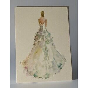 Vintage Oddballs Watercolor Ecru Notecards - Bride - Wedding Shower - 10 Pk